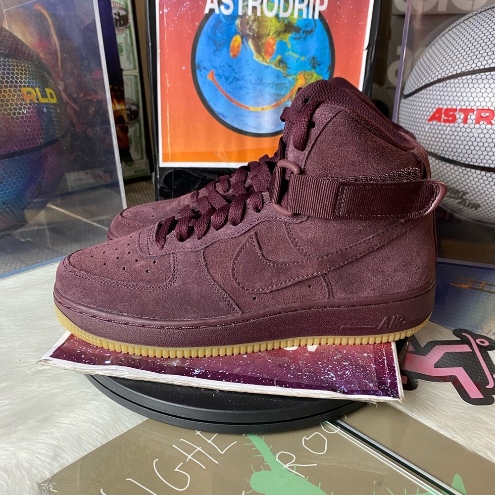 🆕 Nike Air Force 1 High LV8 Burgundy - Womens - Picture 3 of 12
